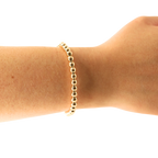 5MM Gold Beaded Bracelet