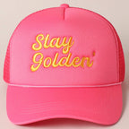 Stay Golden Trucker Hat