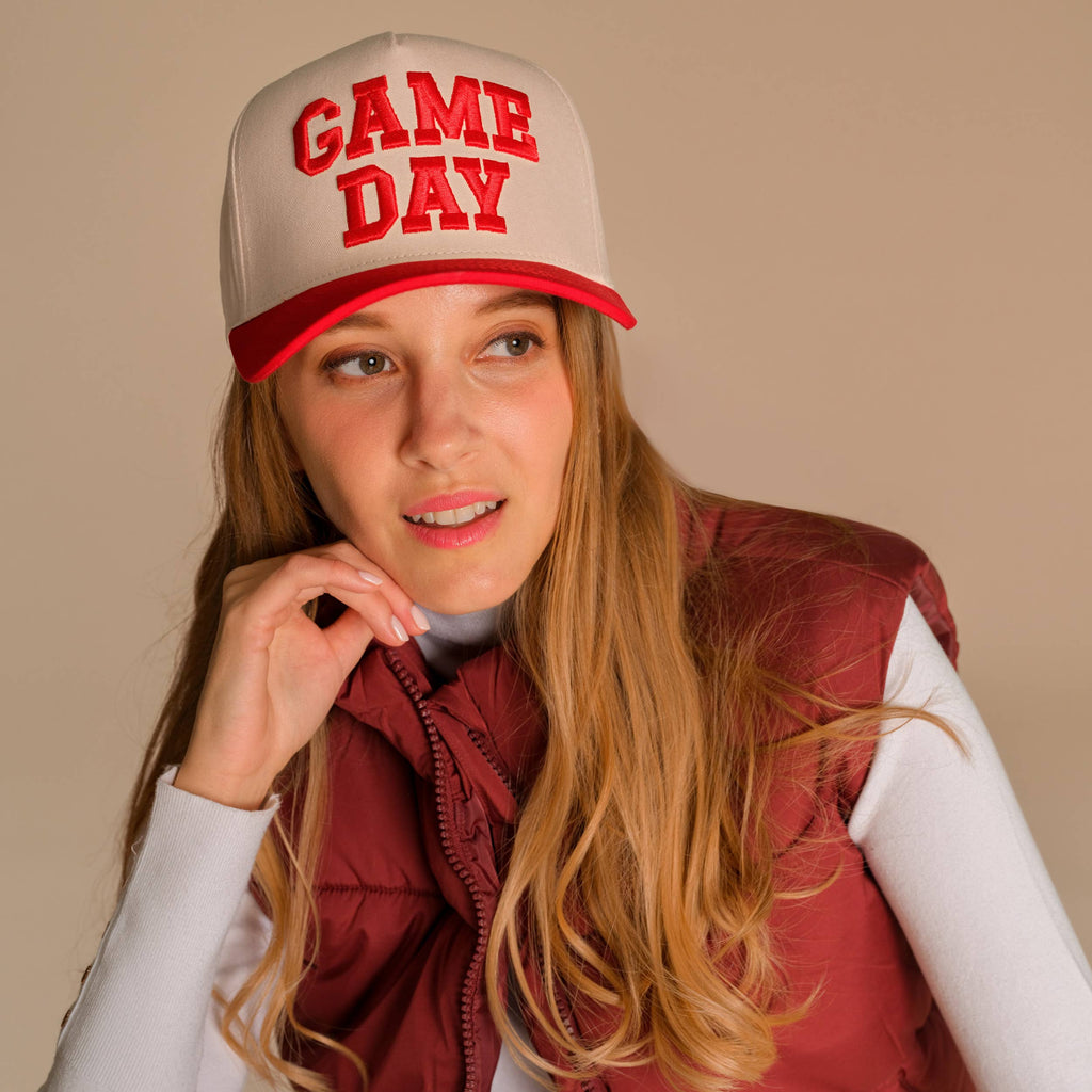 GAME DAY Embroidered Cotton Baseball Cap