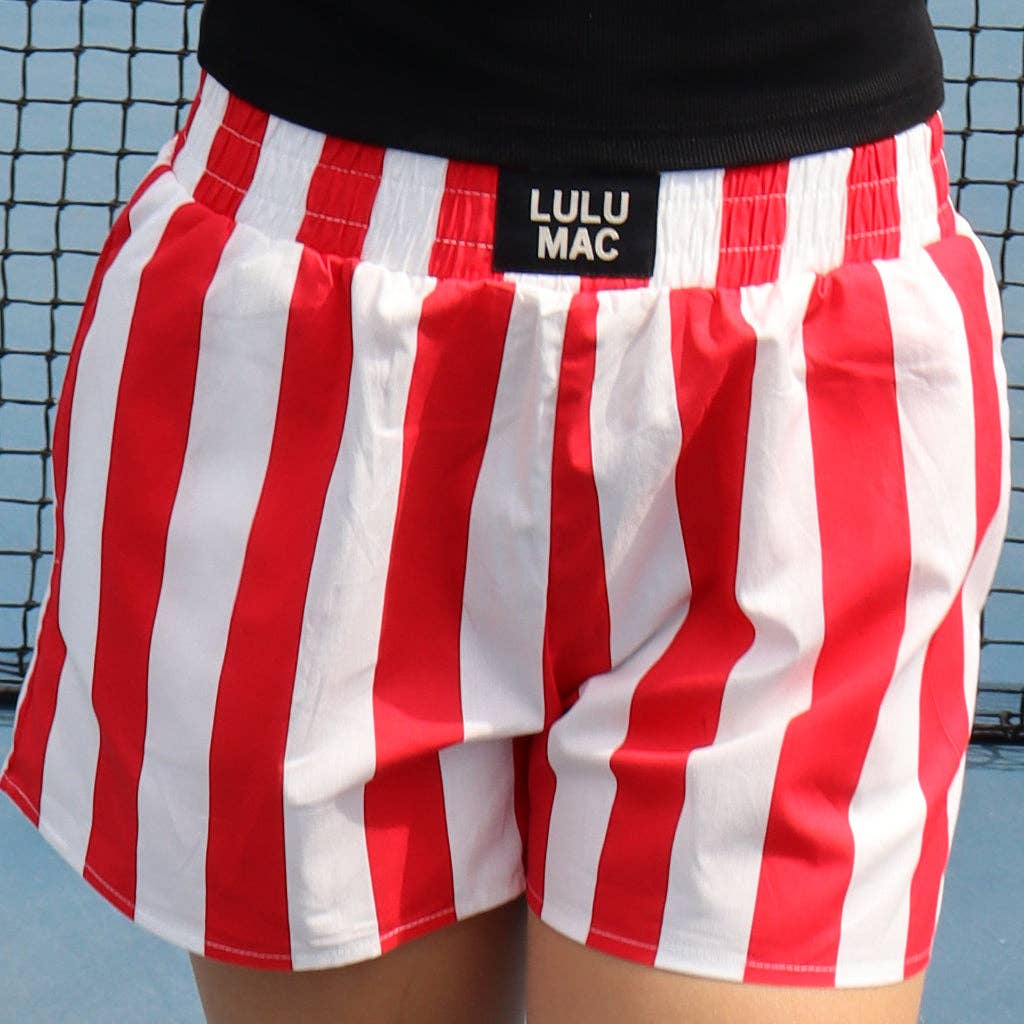 LULU MAC RED BOXER SHORT