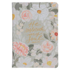 KJV Bible Compact Faux Leather HC Floral Printed Ps 23:3