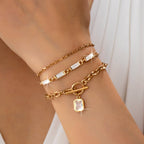 Multi Baguette Crystals & Toggle Clasp
