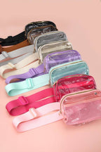 CLEAR CROSS BODY SLING MESSENGER FANNY PACK