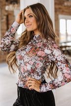 Fiona Floral Mesh Top