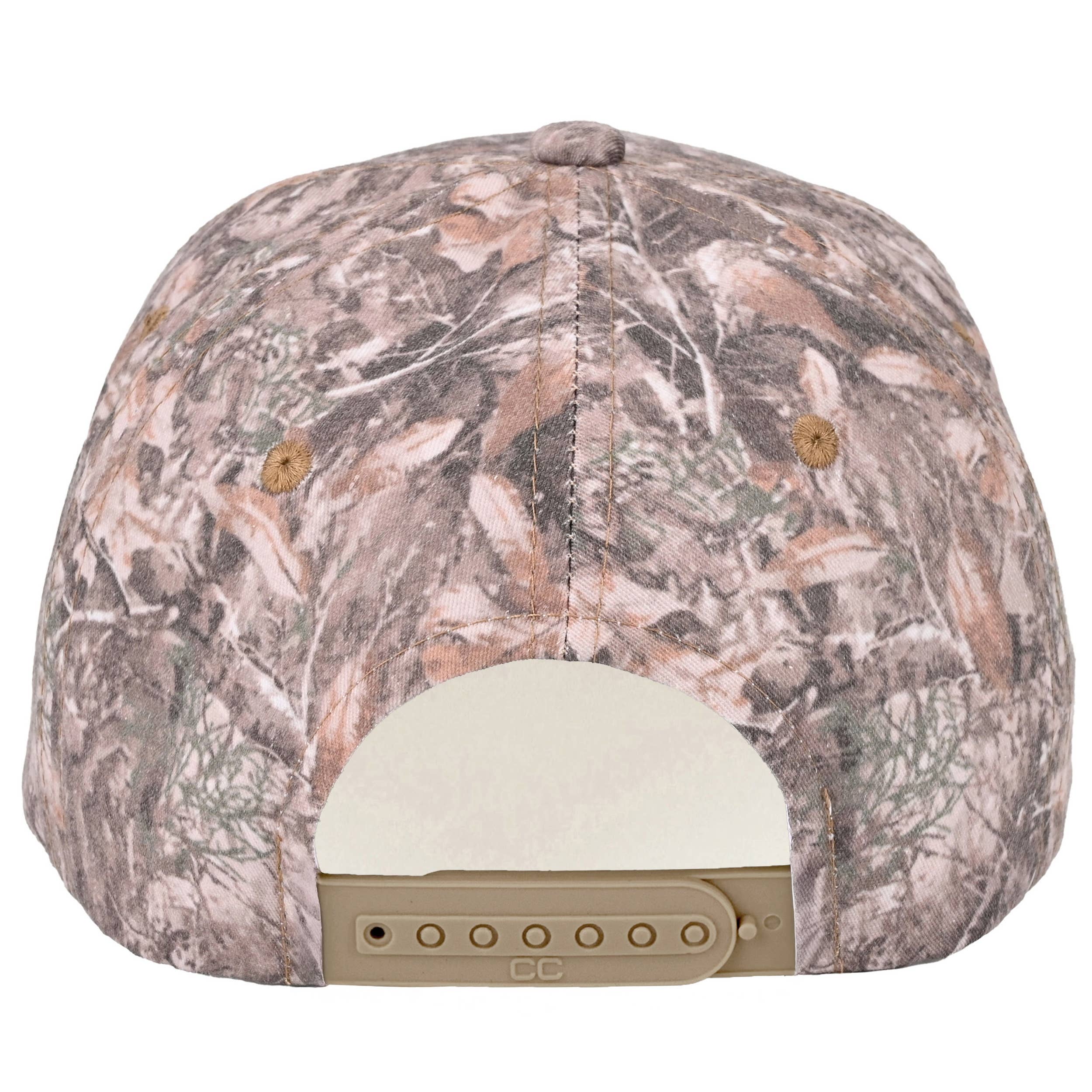 MAKE HEAVEN CROWDED Camo Embroidered Trucker Hat