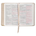 KJV Bible Compact Faux Leather, Taupe