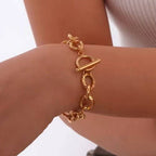 18K STAINLESS STEEL TARNISH FREE CHAIN BRACELET
