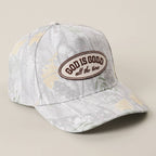 GOD IS GOOD Patch Camo Baseball Cap