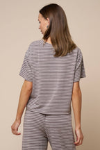 Boxy Stripe Short Sleeve Tee
