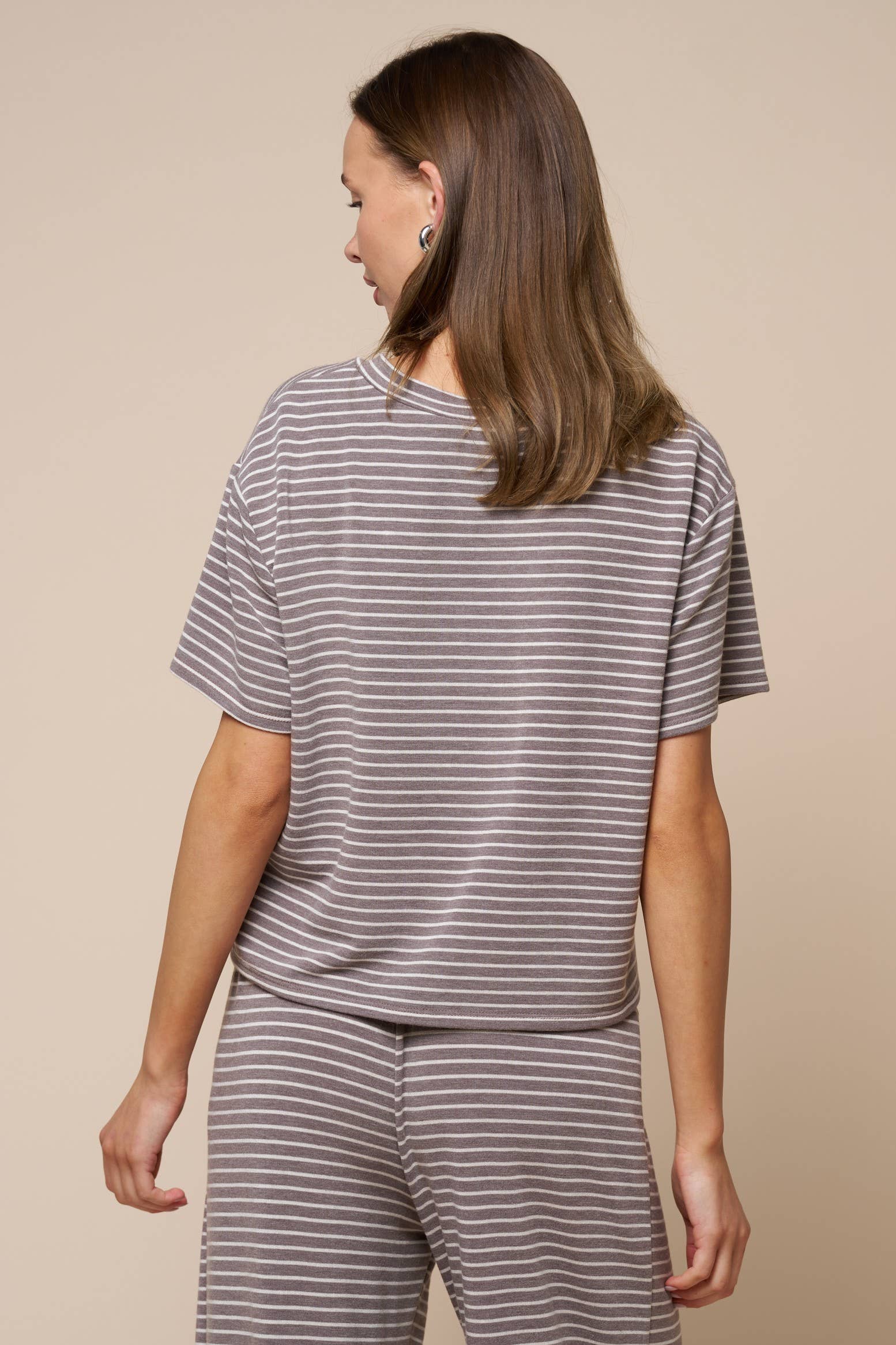 Boxy Stripe Short Sleeve Tee