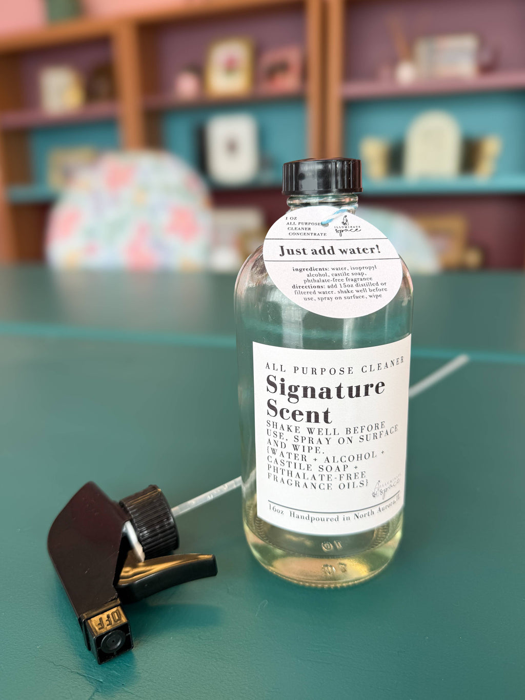 Concentrated Cleaner in Glass Spray Bottle – Just Add Water